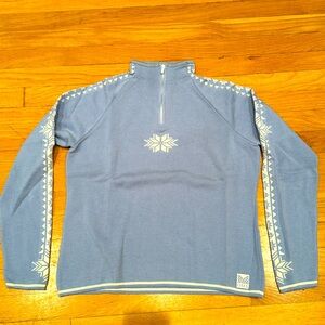Dale of Norway Blue and White Sweater